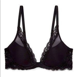NWT Natori Feathers Lace Contour Plunge Bra